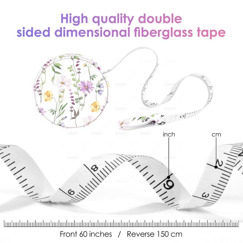 Gerkia Sewing Tape Measure，Colour Printed Small Retractable Soft Measuring Tape for Tailor Cloth Fabric Body Measurements. - Image 5